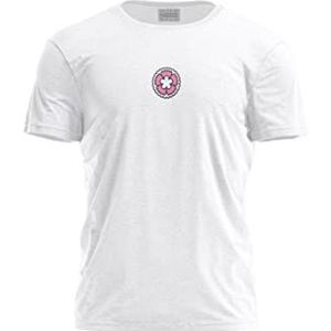 Bona Basics, Digitaal bedrukt basic T-shirt voor heren,% 100 katoen, wit, casual, heren bovenstuk, maat: XL, wit, XL