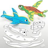 Baker Ross Inkleurbare Zwevende Zeedieren (1 stuks) Knutselspullen en Knutselsets voor Kinderen
