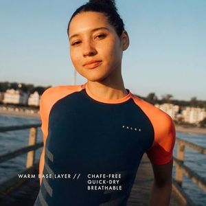 FALKE - Warm Round Neck W S/s Ts - T-shirt - Rood Merlot - Dames