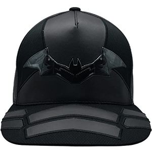 Concept One Unisex Dc Comics The Batman Dad Hat, Armor Design Baseball Cap met platte rand, zwart, één maat, Zwart, One size