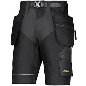 Snickers Workwear 6904 FlexiWork werkshorts met holsterzakken, 1 stuk, 56, zwart, 690404056