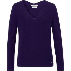 BRAX Dames Style Lana Viscose Structure Pullover, amethist, 38