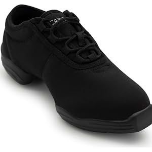 Capezio Canvas Dance Sneaker,Black,9.5 M US