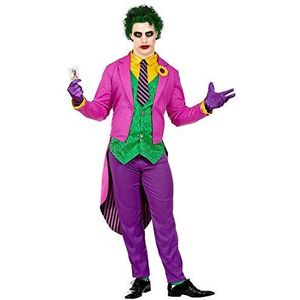 W WIDMANN - Mad Joker kostuums voor heren, meerkleurig, (M), WDM08022