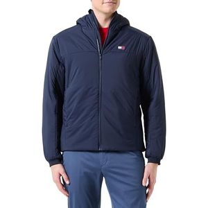 Tommy Jeans TJM LT POLY JACKET EXT DM0DM21094 Windjack voor heren, blauw (Dark Night Navy), S, Blauw (Donker Nacht Marine), S