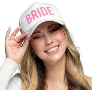Boland 01426 - Bruidspet, hoed voor JGA, carnaval en themafeest, bruiloft, bruid