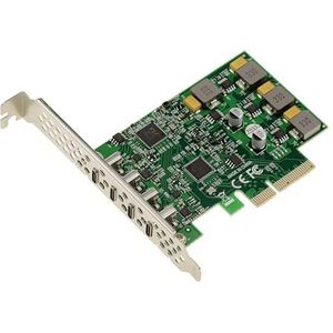 KALEA-INFORMATIQUE 4-poorts USB 3.1 10G Type C self-powered High Power PCIe-controllerkaart. Via VL820 en ASM3142 USB 3.2 gen 2x1 chipset.