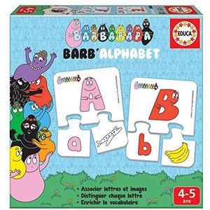 Educa Barb'alfabet, leert het alfabet met Barbapapapaa, educatief spel voor kinderen van 4 tot 5 jaar, Ref. 19059