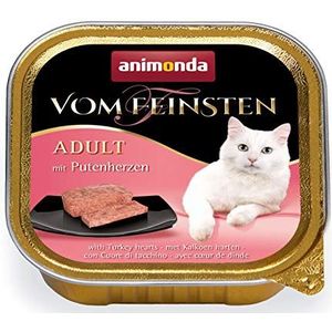 Animonda Fijnste Kattenvoer, Nat Voer Voor Volwassenen Katten, Verschillende Smaken Met Putenhartjes, 32 X 100 G