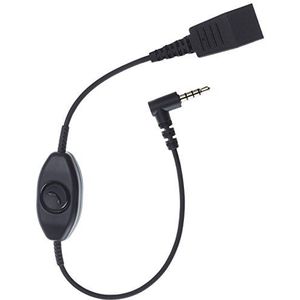 Jabra - Kabel Quick-Disconnect QD naar 3,5 mm jack plug met push-to-talk-functie voor smartphones