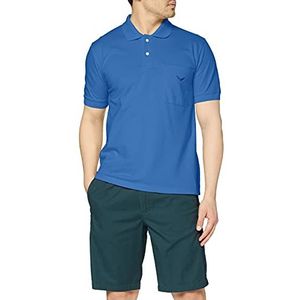 Trigema Poloshirt voor heren met borstzak, electric-blue, L