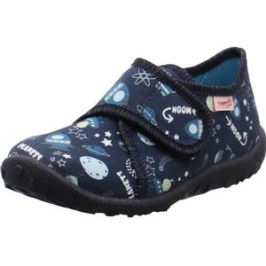 Superfit Spotty Pantoffels voor jongens, donkerblauw meerkleurig 8120, 18 EU Weit