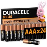 Duracell Plus AAA - alkaline batterijen - 1,5V, LR03 - 24 stuks