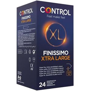 CONTROL FINISSIMO XL Natuurlijke latex condooms in XL-formaat en superdun - 24 stuks