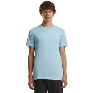 Build Your Brand Heren T-shirt Basic ronde hals, basic heren T-shirt met ronde hals, katoen, regular fit, maten XS - 5XL, oceaanblauw, S