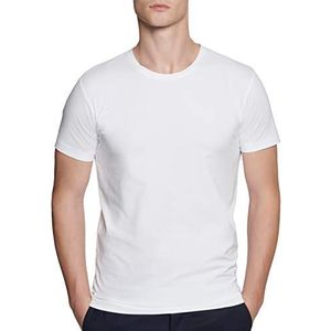 Seidensticker Heren ronde hals korte mouw effen T-shirt, wit (wit 1), S