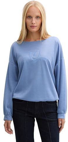 TOM TAILOR - 1044248 - Trainingspak - Colony Blue Melange - Losse Pasvorm