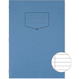 Silvine Tough Shell A4 oefenboek, 80 pagina's 8 mm schijnsel en marge, donkerblauw gelamineerd omslag [Pack van 50]
