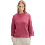TOM TAILOR Damestrui, 36341 - Roze Patched Rib Knit, XXL