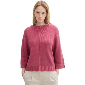 TOM TAILOR Damestrui, 36341 - Roze Patched Rib Knit, XXL