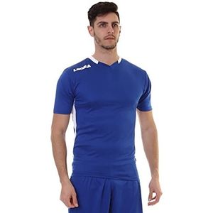 LEGEA lea srl München Tshirt unisex volwassenen, blauw/wit, L