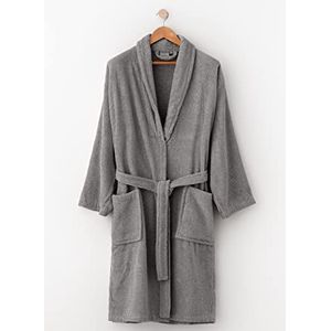 PADUANA Uniseks badjas van 100% Egyptisch katoen, 500 g/m², extra zacht, maximaal absorptievermogen, met verstelbare strik en zakken, badjas voor heren en dames