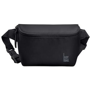 GOT BAG Heuptas 2.0 van Ocean Impact plastic, waterafstotend, stijlvolle schoudertas met verstelbare riem, zwart, Eén maat, Casual