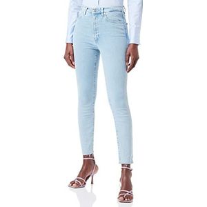HUGO Women's Lou/15 Jeans, Turquoise/Aqua445, Skinny Fit