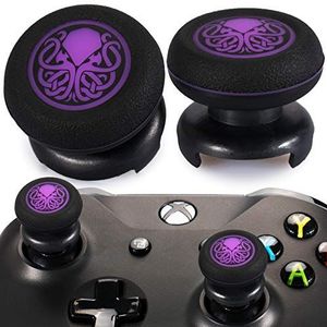 Playrealm FPS Thumbstick Extender & Printing Rubber Siliconen Grip Cover 2 Sets voor Xbox Series X/S & Xbox One Controller (Cthulhu Secret)