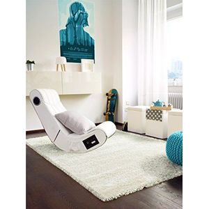 benuta Sophie, hoogpolig, tapijt, wit, 80 x 300 cm, langpolig tapijt voor slaapkamer en woonkamer