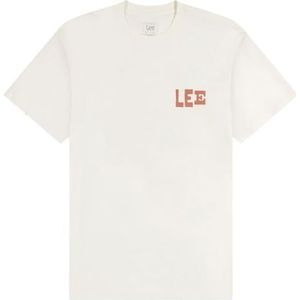 Lee Relaxed Graphic Tee, ecru, M