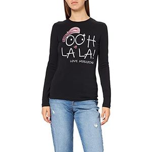 Love Moschino Womens T-shirt, zwart, 44