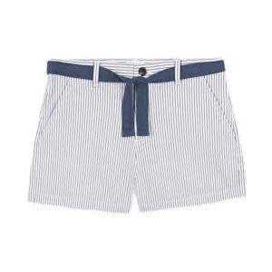 Gocco Bermuda strepen donkergroen shorts voor meisjes, Donker Groen, 12 Jaren