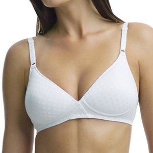 Fruit of the Loom Women's Lightly Padded Wirefree Bra, White, 36B
