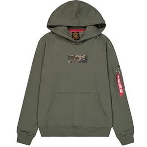 Alpha Industries - Sweat à Capuche - Groen - Camouflage - 3XL