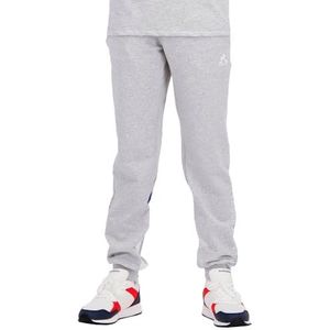 Le Coq Sportif - Mini Moi Tri N°1 - Trainingsbroek - Lichtgrijs - Katoen