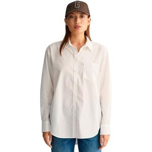 GANT - 4300212 - Overhemd - Wit - Relaxed Fit - Katoen - Lange Mouwen
