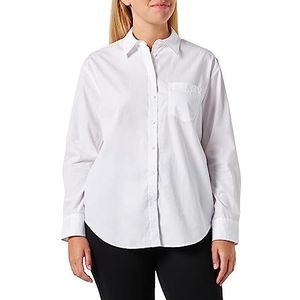 GANT Dames REL POPLIN Shirt Klassiek hemd, Wit, Standaard, wit, 36