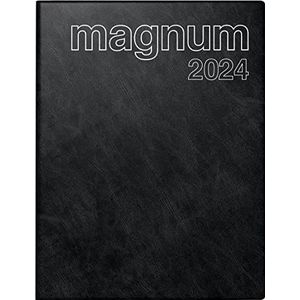 rido/idé Weekkalender model magnum 2024 2 pagina's = 1 week bladgrootte 18,3 x 24 cm zwart