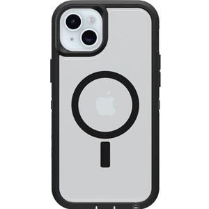 OtterBox iPhone 15 Plus en iPhone 14 Plus Defender Series XT Clear Case - DONKERE SIDE (zwart/helder), schermloos, robuust, klikt op MagSafe, lanyard bevestiging