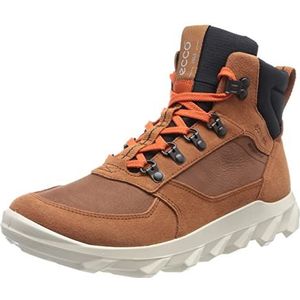 Ecco MX M MID WP Fashion Boot voor heren, cognac/cognac/zwart, 40 EU, Cognac Cognac Zwart, 40 EU