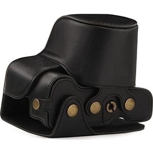 MegaGear ""Ever Ready"" lederen cameratas met draagriem voor Canon EOS M5 (15-45) zwart