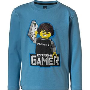 LEGO Klassiek T-shirt met lange mouwen voor jongens, Light Dust Blauw, 92 cm