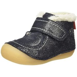 Kickers Uniseks baby Somoons babyschoenen, Marine Glitter, 18 EU