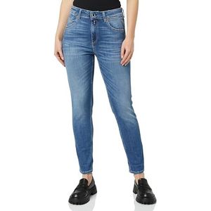 Replay Marty X-Lite Slim boyfit jeans voor dames, 009, medium blue, 25W x 28L