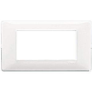 Vimar 14654.41 Placca Reflex, 4 modules, Neve