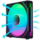 Lian Li UNI Fan SL-INF Infinity 140 Reverse Blade Zwart Enkel 1 PC Pack 14RSLIN1B