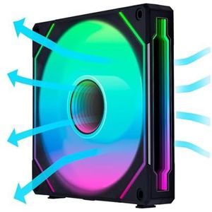 Lian Li UNI Fan SL-INF Infinity 140 Reverse Blade Zwart Enkel 1 PC Pack 14RSLIN1B