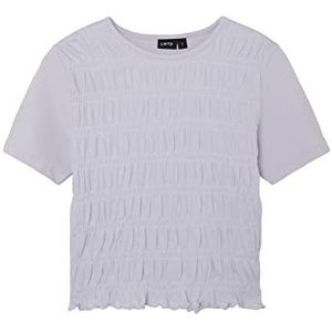 Bestseller A/S Meisjes NLFFEMI SS Crop TOP T-shirt, Purple Heather, 146/152, paars heather, 146/152 cm