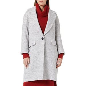 Sisley Womens 2MATLN01E Wool Blend Coat, Off White 901, 46